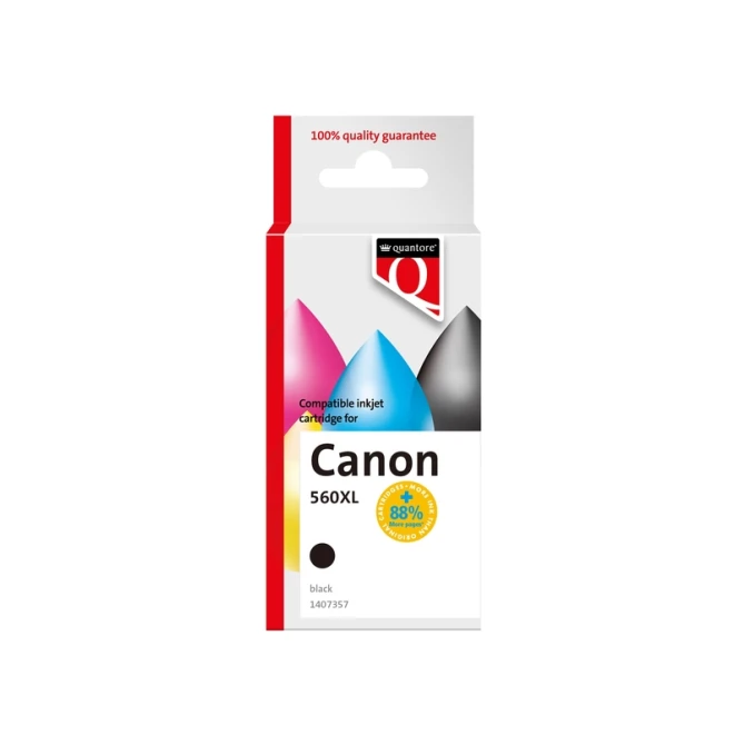 Inktcartridge Quantore alternatief tbv Canon PG560XL zwart