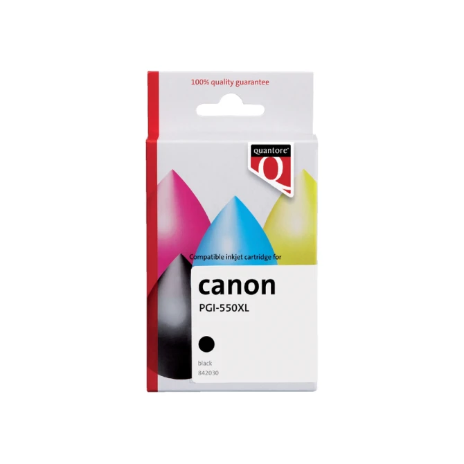 Inktcartridge Quantore alternatief tbv Canon PGI-550XL zwart HC
