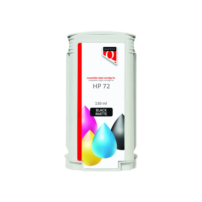 Inktcartridge Quantore alternatief tbv HP 72 C9403A mat zwart