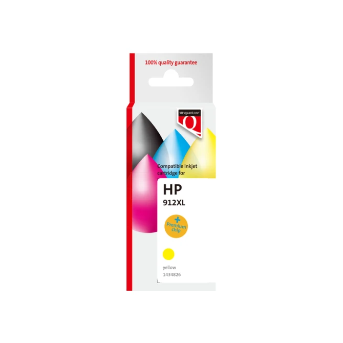 Inktcartridge Quantore alternatief tbv Hp 912XL 3YL84AE hc zwart