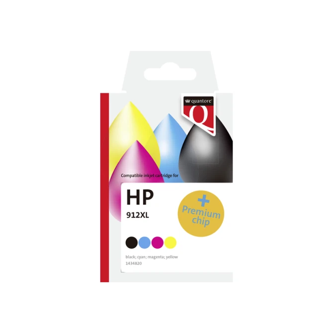 Inktcartridge Quantore alternatief tbv Hp 912XL 3YP34AE hc zw+3 kl