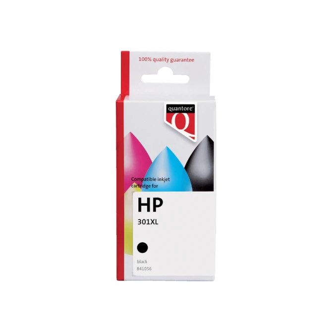 Inktcartridge Quantore alternatief tbv HP CH563EE 301XL zwart