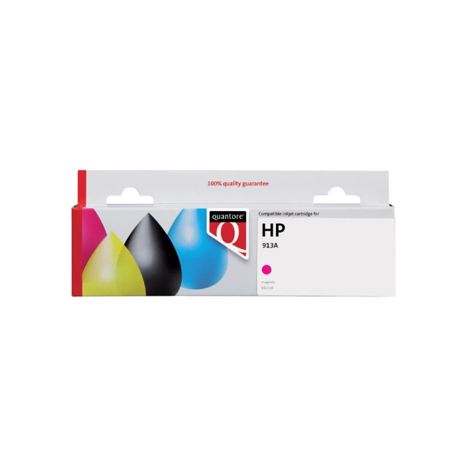 Inktcartridge Quantore alternatief tbv HP F6T78AE 913A rood