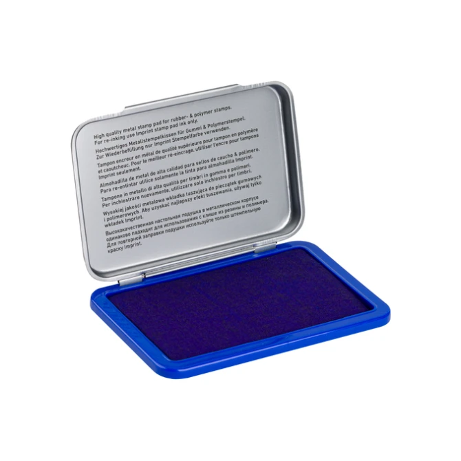 Inktkussen Trodat metaal 9051M 90x50mm blauw
