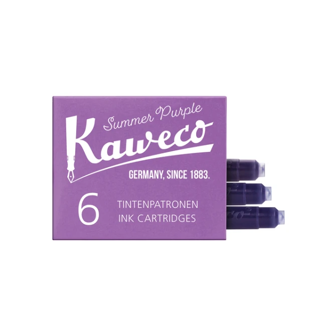Inktpatroon Kaweco aubergine doosje à 6 stuks