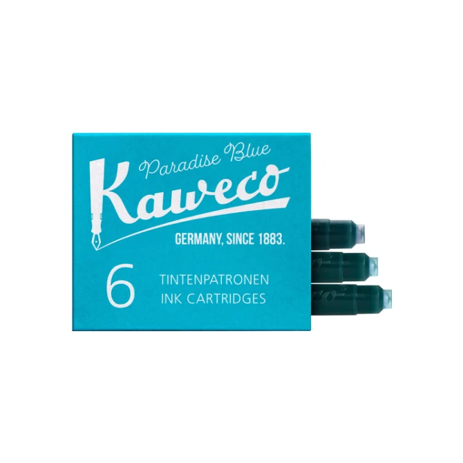 Inktpatroon Kaweco turquoise doosje à 6 stuks