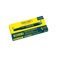 Inktpatroon Online Kombi nachtblauw doos à 5 stuks Inktpatroon Online Kombi nachtblauw doos à 5 stuks