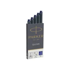 Inktpatroon Parker Quink permanent blauw pak à 5 stuks
