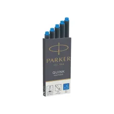 Inktpatroon Parker Quink uitwasbaar koningsblauw pak à 5 stuks