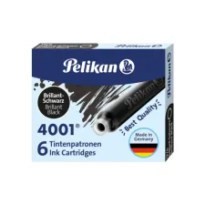 Inktpatroon Pelikan 4001 zwart 6 stuks