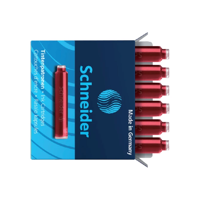 Inktpatroon Schneider din rood doos à 6 stuks