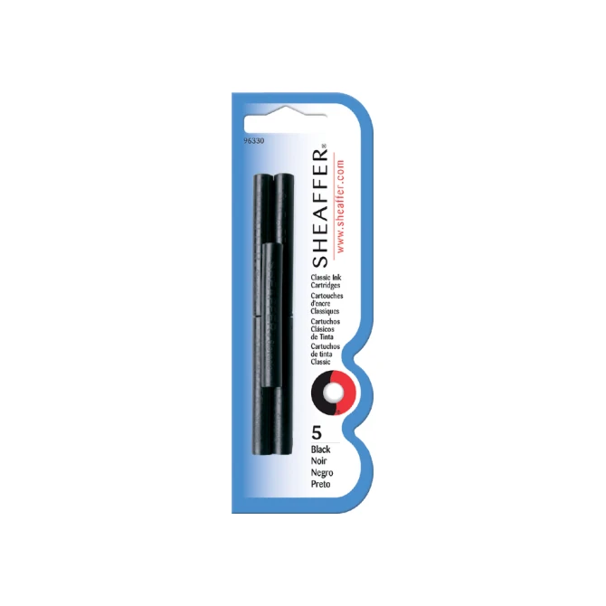 Inktpatroon Sheaffer skrip classic zwart blister à 5 stuks