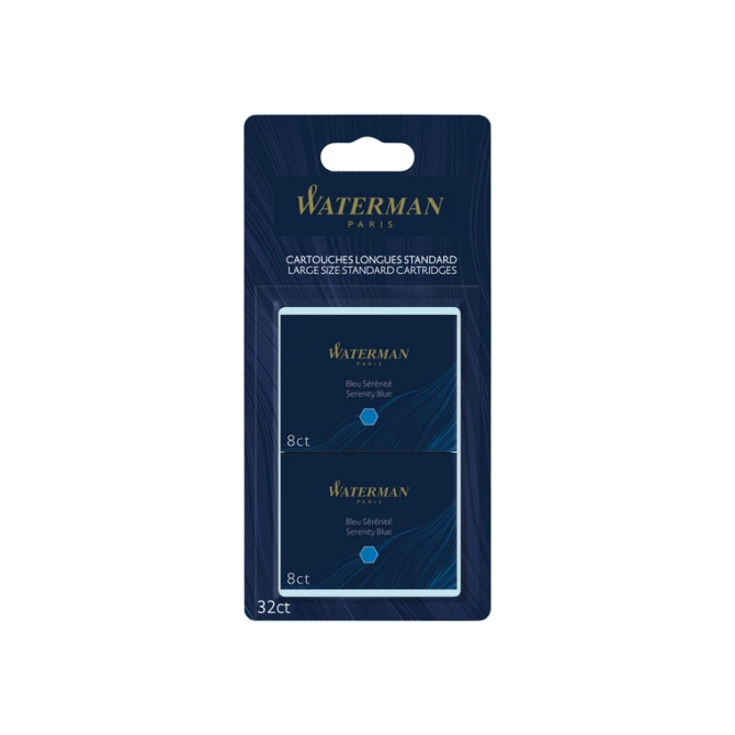 Inktpatroon Waterman internationaal Florida blauw blister à 10 stuks