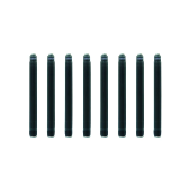 Inktpatroon Waterman nr 23 lang zwart pak à 8 stuks
