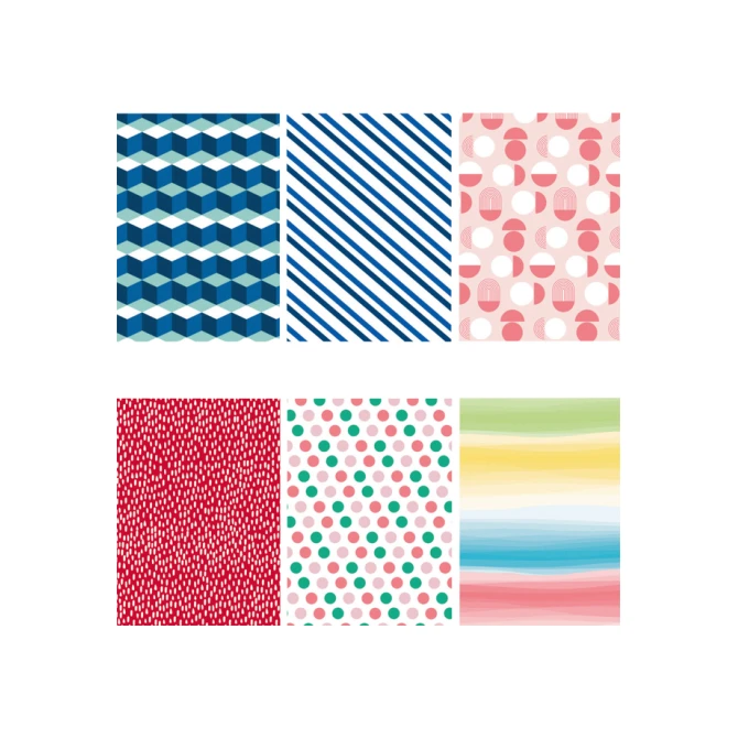 Inpakpapier IG Group Geo 200x70cm assorti