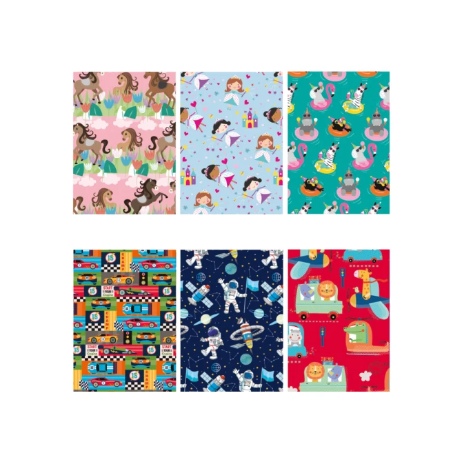 Inpakpapier IG Group Kids 200x70cm assorti