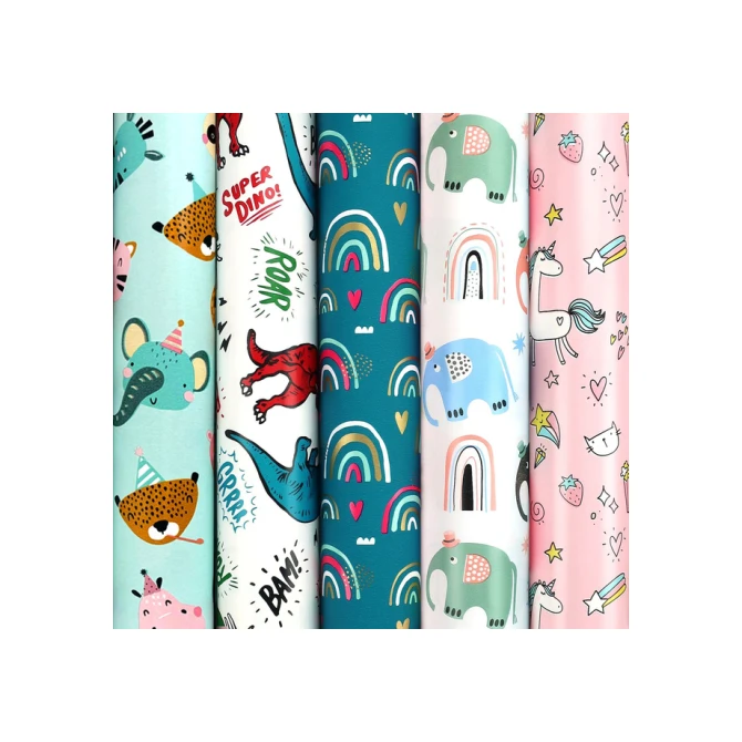 Inpakpapier Rotolux Rosie 200x70cm assorti