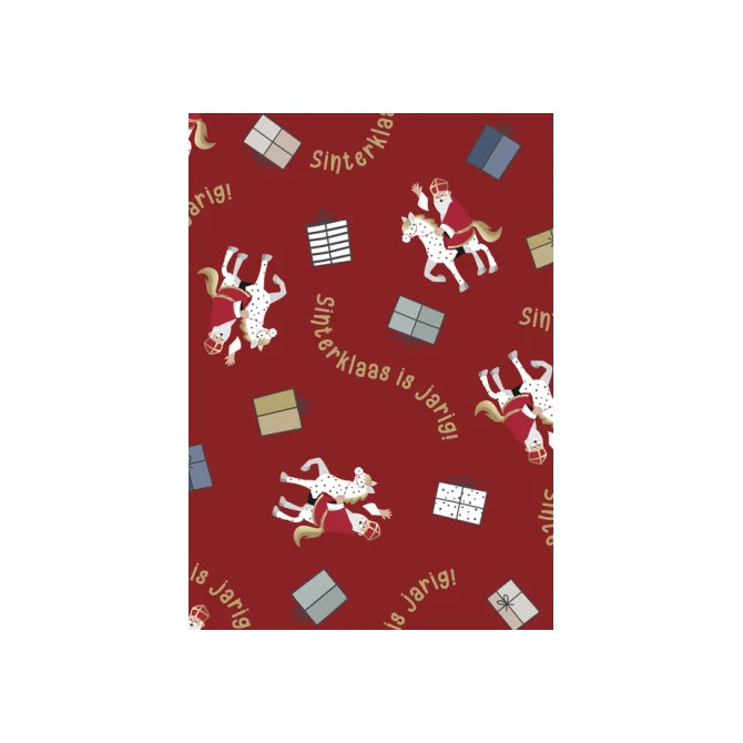 Inpakpapier Sint en Co 200x70cm assorti