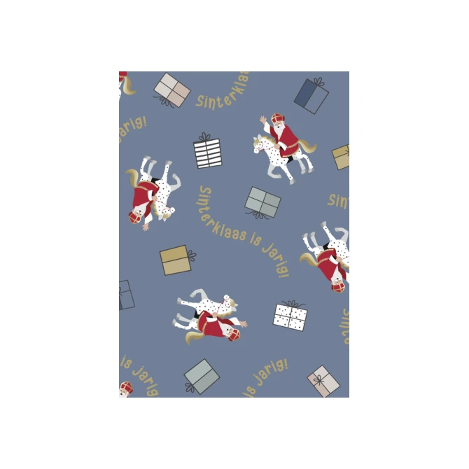 Inpakpapier Sint en Co 200x70cm assorti