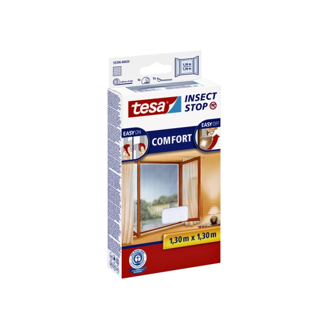 Insectenhor tesa® Insect Stop COMFORT raam 1,3x1,3m wit