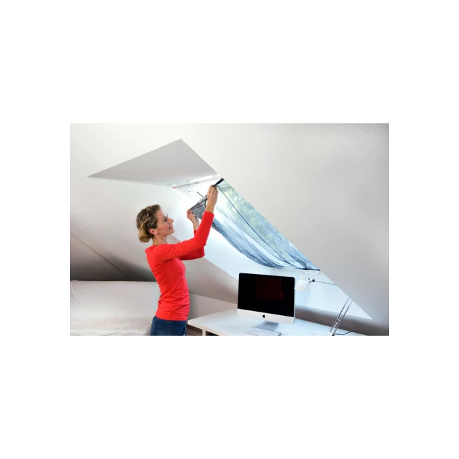 Insectenhor tesa® Insect Stop Klittenband voor dakramen 1,2x1,4m antraciet