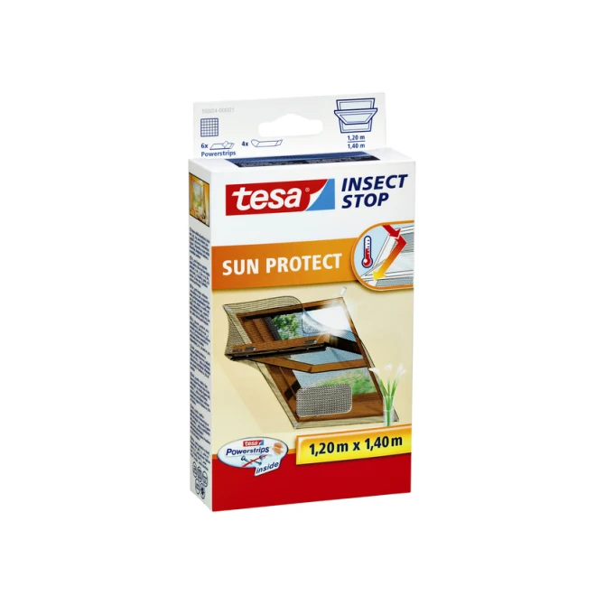Insectenhor tesa® Insect Stop Klittenband voor dakramen 1,2x1,4m antraciet