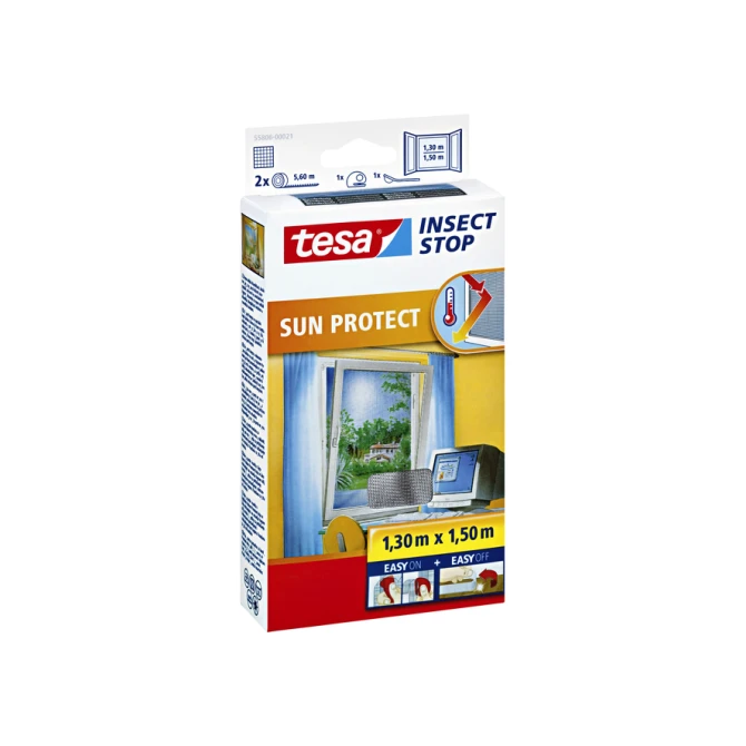 Insectenhor tesa® Insect Stop SUN PROTECT raam 1,3x1,5m antraciet