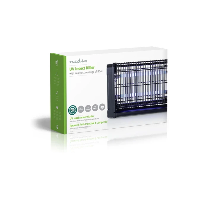 Insectenlamp Nedis electrisch 2x8watt 50M2 zwart