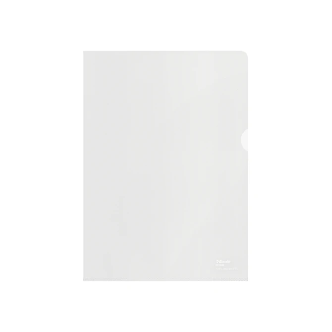 Insteekmap L-model Esselte A4 100% gerecycled 0.10mm transparant 100 stuks
