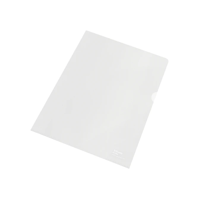 Insteekmap L-model Esselte A4 100% gerecycled 0.10mm transparant 100 stuks