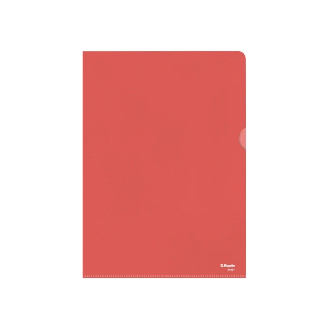 Insteekmap L-model Esselte standaard A4 0.11mm PP rood 100 stuks