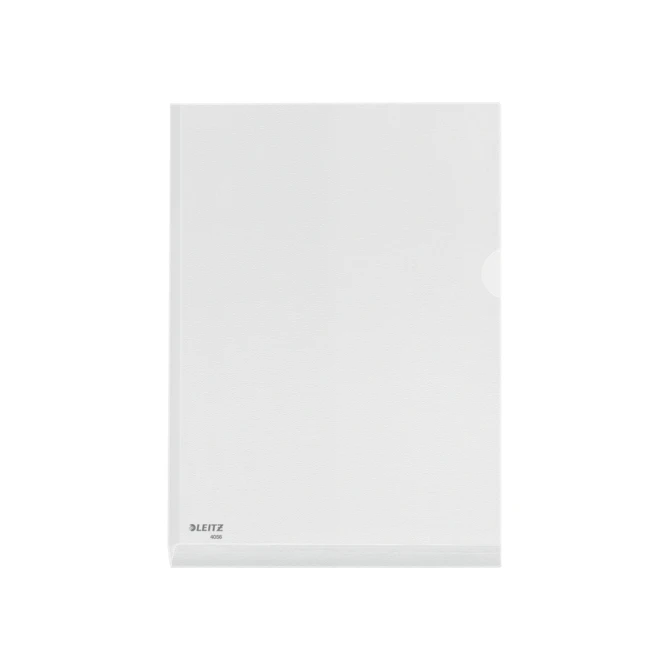 Insteekmap L-model Leitz premium A4 0.17mm PVC met expansievouw nerf 5 stuks
