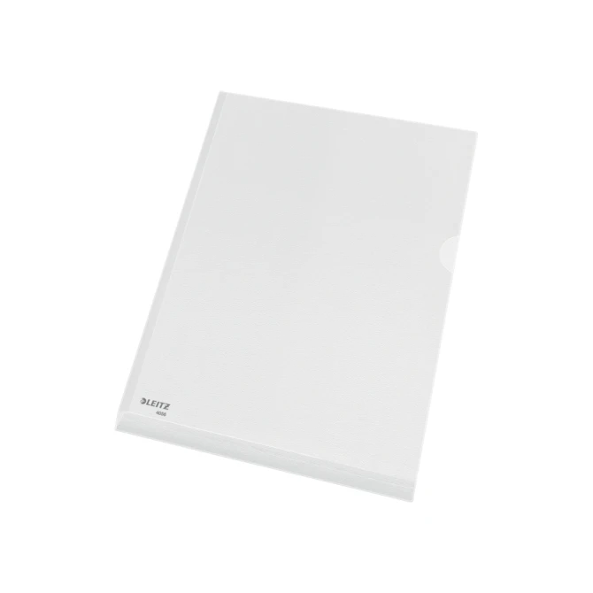 Insteekmap L-model Leitz premium A4 0.17mm PVC met expansievouw nerf 5 stuks