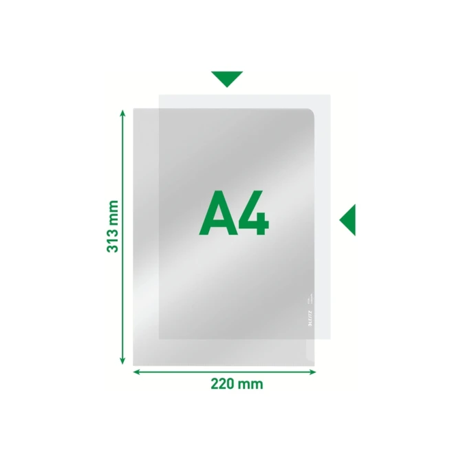 Insteekmap L-model Leitz Premium copy safe 0.15mm PVC A4 glashelder 100 stuks