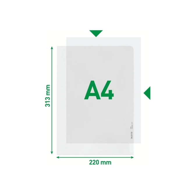Insteekmap L-model Leitz Premium copy safe 0.17mm PP A4 transparant 100 stuks