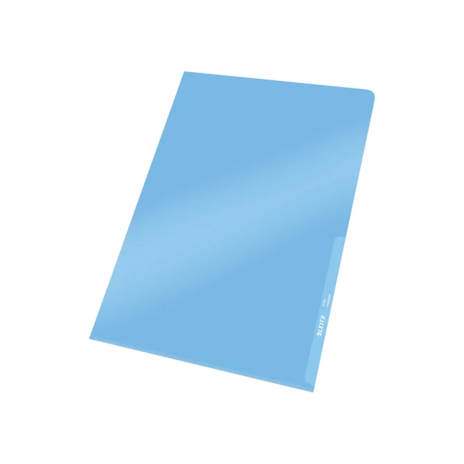 Insteekmap L-model Leitz Premium lasnaad copy safe 0.15mm PVC A4 blauw 100 stuks
