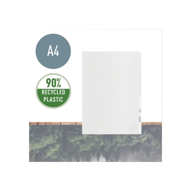 Insteekmap L-model Leitz Recycle A4 0.10mm PP transparant  25 stuks