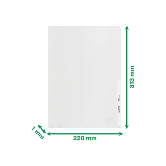 Insteekmap L-model Leitz Recycle A4 0.10mm PP transparant  25 stuks