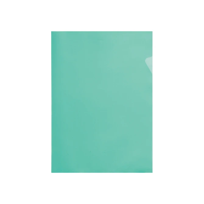 Insteekmap L-model Quantore A4 PP 0.12mm groen 25 stuks
