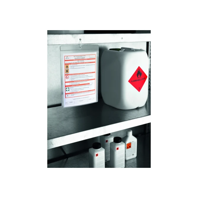 Insteekmap U-model Durable met ophangoog A5 transparant 10 stuks