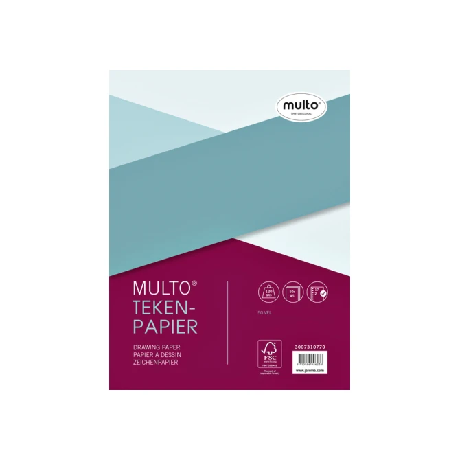 Interieur Multo 17-gaats tekenpapier 120gr 50 vel