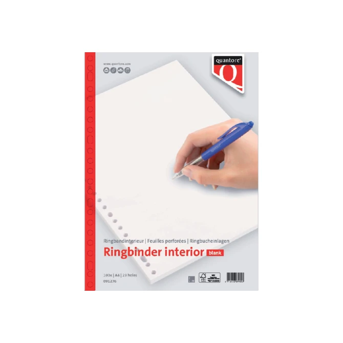 Interieur Quantore A4 23-gaats blanco 100vel