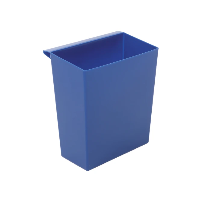 Inzetbak voor vierkante tapse papierbak blauw