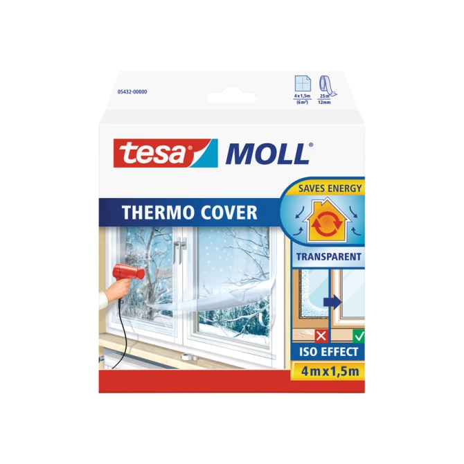 Isolatiefolie tesamoll® Thermo Cover tbv ramen 1,5x4m transparant