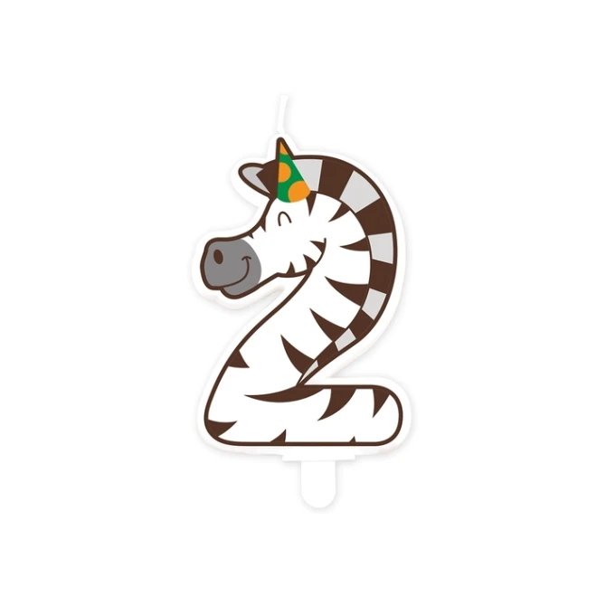 Jungle candle 2 Zebra