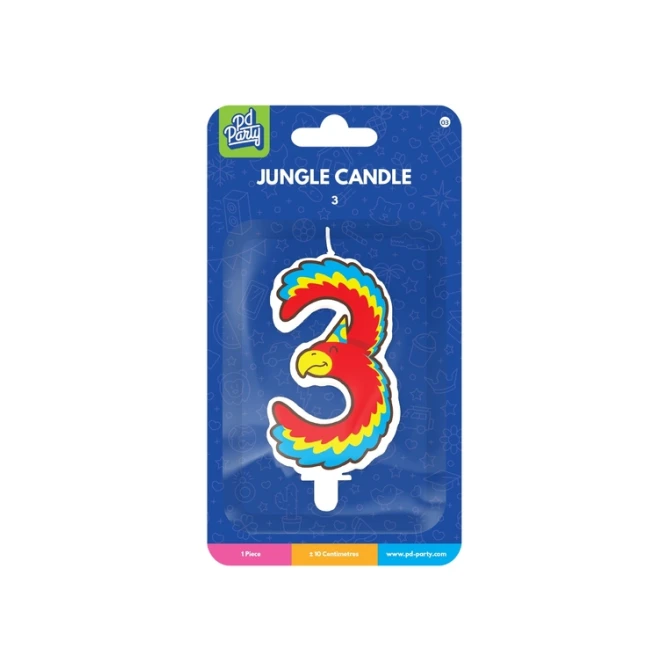 Jungle candle 3 Parrot