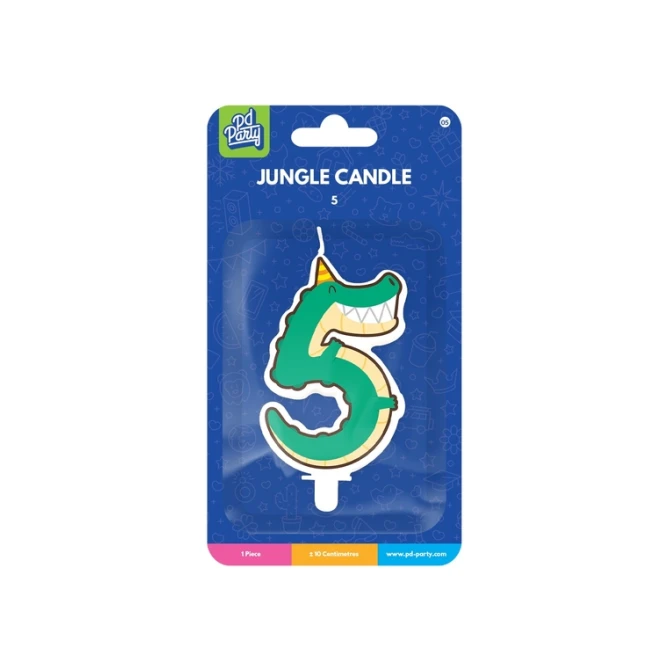 Jungle candle 5 Crocodile