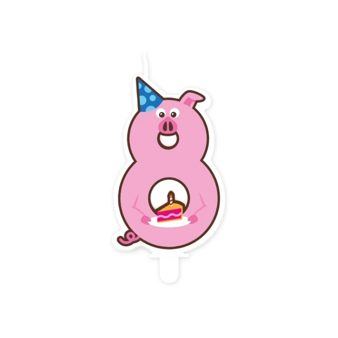 Jungle candle 8 Pig