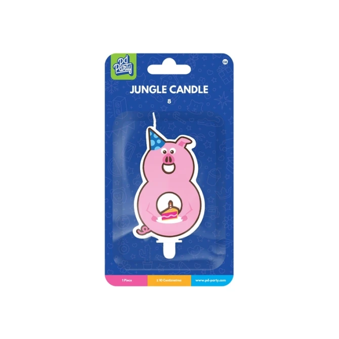 Jungle candle 8 Pig