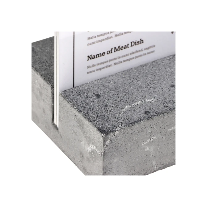 Kaarthouder Europel A4 Polystone antraciet